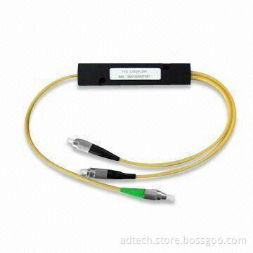 1 x 2 PLC Splitter ABS Mold FC Connector, Used in FTTx Solutions, with High Protection Grade